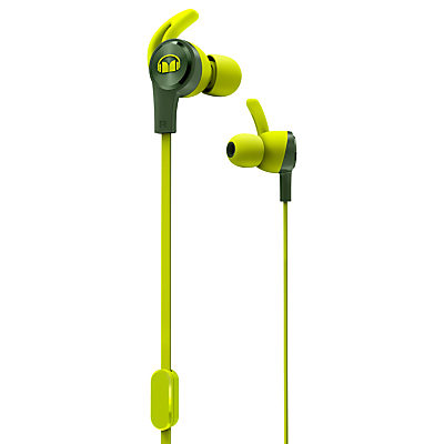 Monster iSport Achieve In-Ear Headphones with ControlTalk Mic/Remote Neon Green